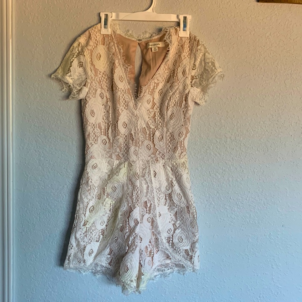 White lace romper